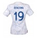 Frankrike Karim Benzema #19 Bortedrakt Dame VM 2022 Korte ermer